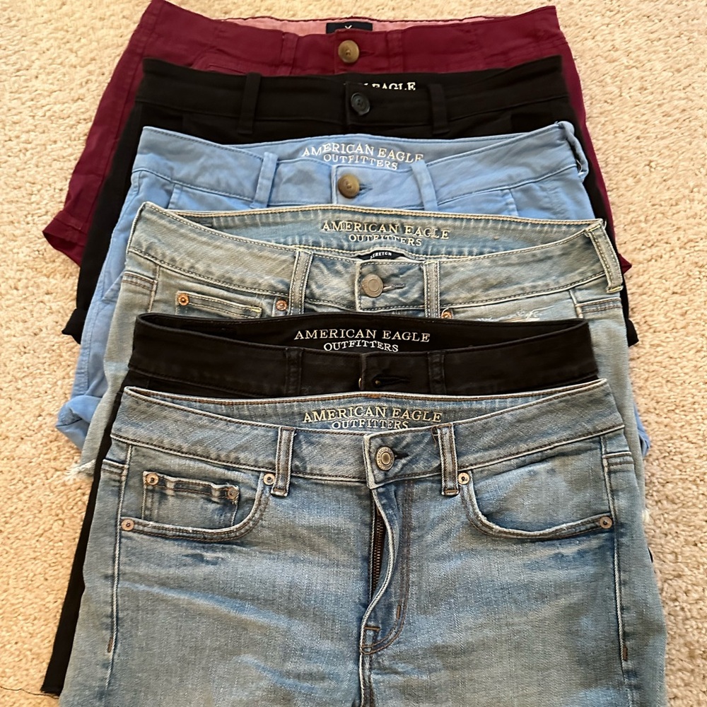6 pairs of shorts - American eagle